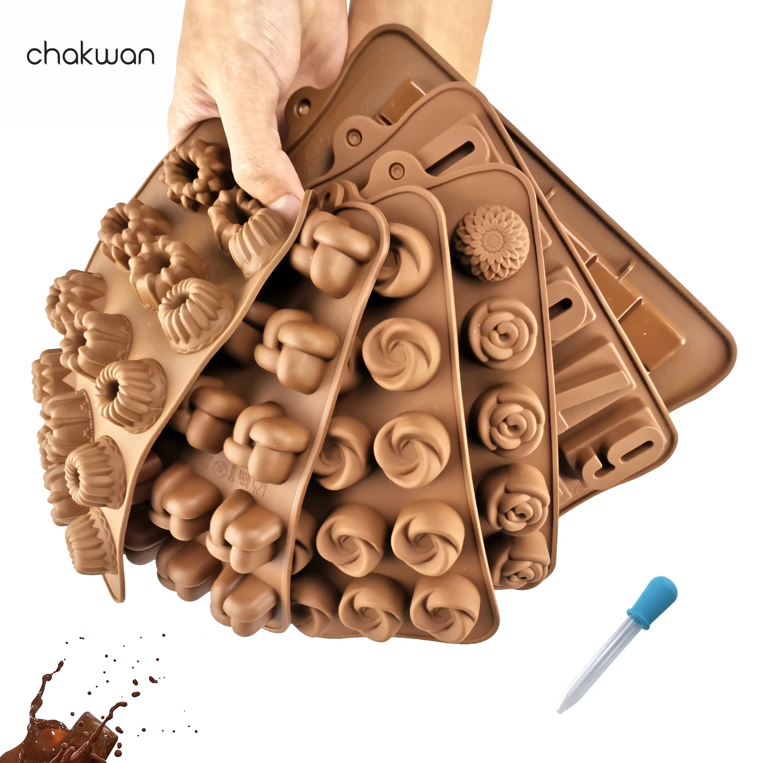 Силиконовая форма для шоколада Форма 3D выпечки пирожных с шоколадной начинкой