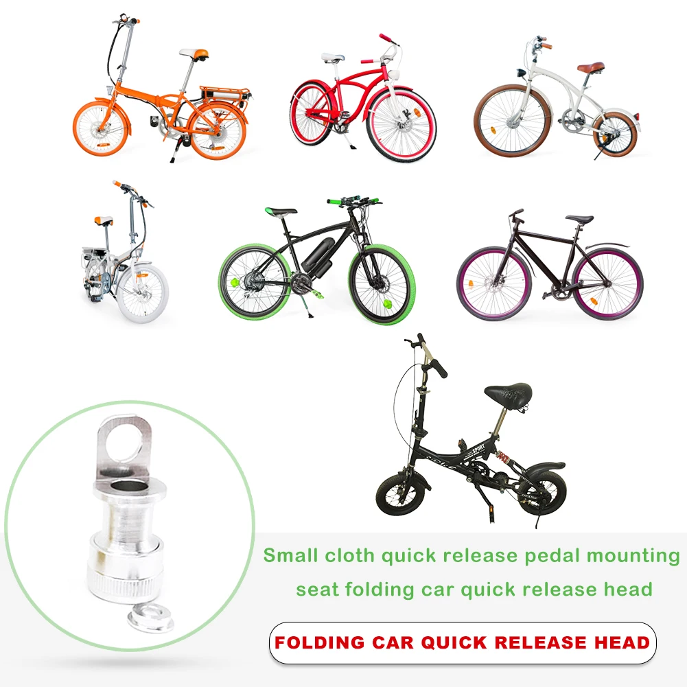 Folding Bike Pedal Quick Release Buckle Pedals Mounting Adapter Biking Portable Dustproof Cycling Parts for Brompton | Спорт и