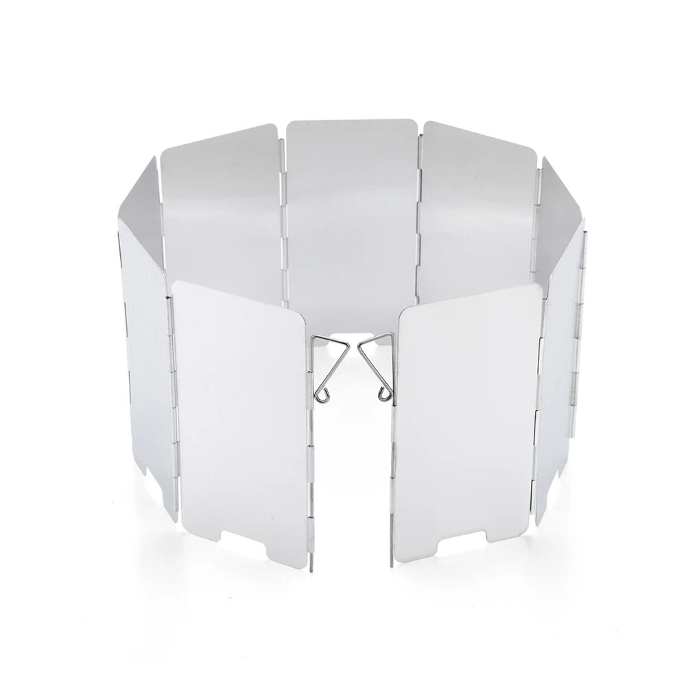 Ветрозащитный экран с 9 пластинами мини складной ветрозащитный для улицы из