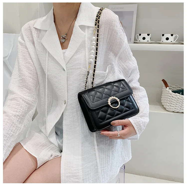 

Luxury brand Designer Handbags women bags metal chains Bolsos Pearl satchels Crossbody Bags For Women Shoulder Bag Messenger Bag