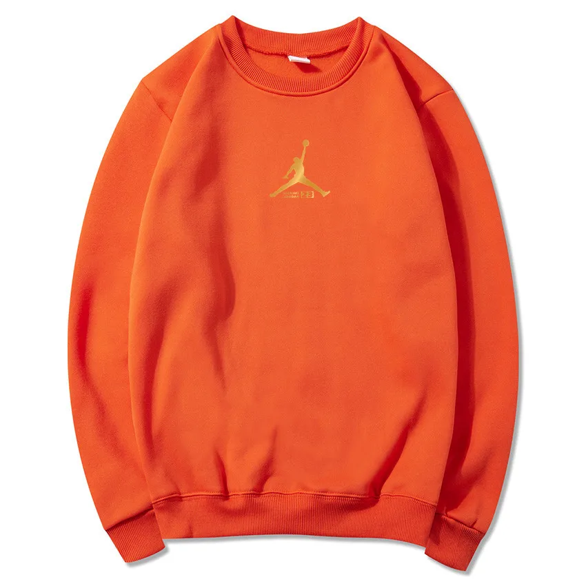 Orange002 Модная брендовая Новинка JORDAN 23 с буквенным принтом, черный цвет, мужская Толстовка s, новинка, толстовки, пуловер,, новая мужская одежда - Цвет: Orange002
