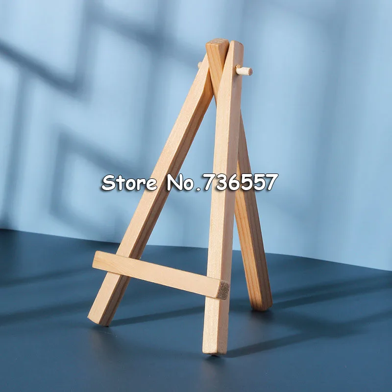 

10pcs/lot Mini Artist Wooden Easel Wood Wedding Table Card Stand Display Holder For Party Decor 8*15cm