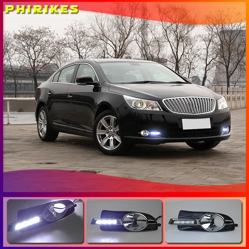 

LED Day Light For Buick Lacrosse 2010-2013 bumper grille daytime running light DRL fog light cover