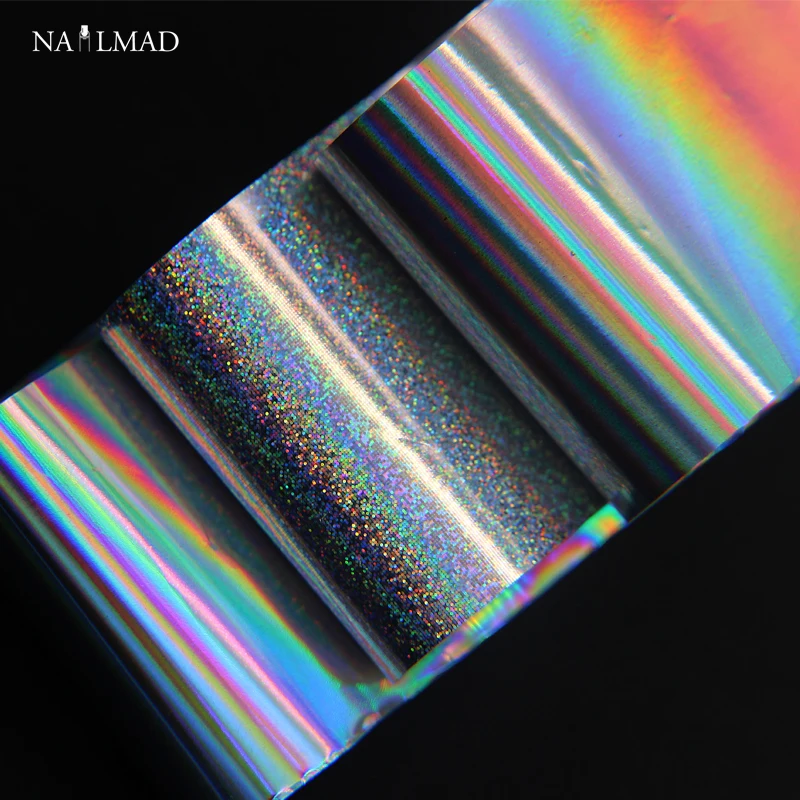 2 шт. пленка для ногтей + 1 стеклянная бумага дизайна голографическая лазерная