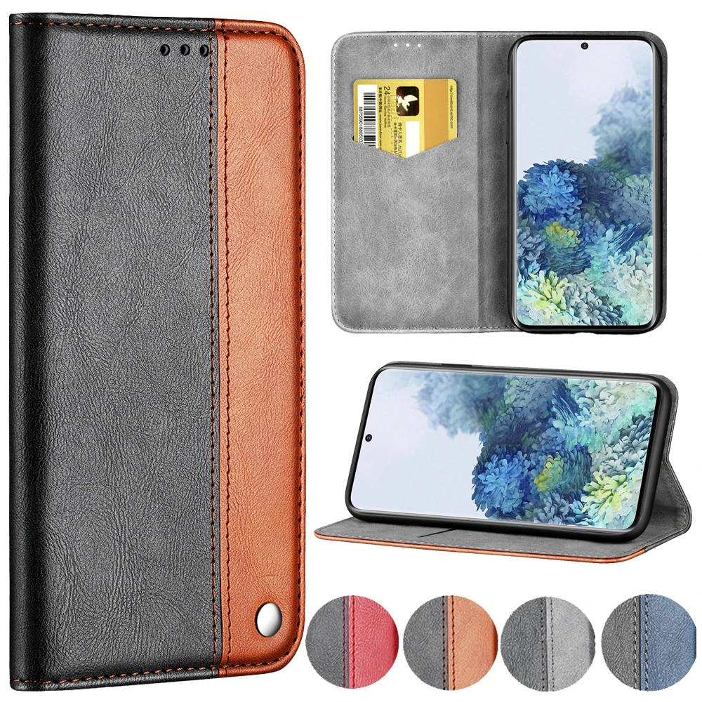 

Retro Leather Case For Samsung Galaxy S20 Ultra S10 S9 S8 Plus S20FE S7 Edge S6 Note 20 Ultra 10 Pro S10E Phone Cover Funda Case