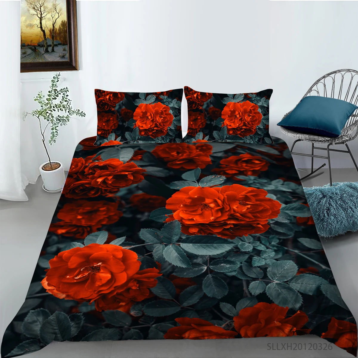 

2/3 Pieces Beautiful Landscape Bedding Set 3D Print River Duvet Cover Bed Cover Set Home Funny Bed Quilt Cover For Adults