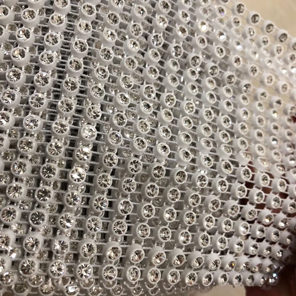 Пластиковые Стразы 3 мм цепные рулоны для обрезки черного цвета украшение