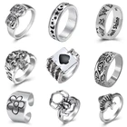 Кольцо женское в виде гриба, паука и глаз, корейский стиль