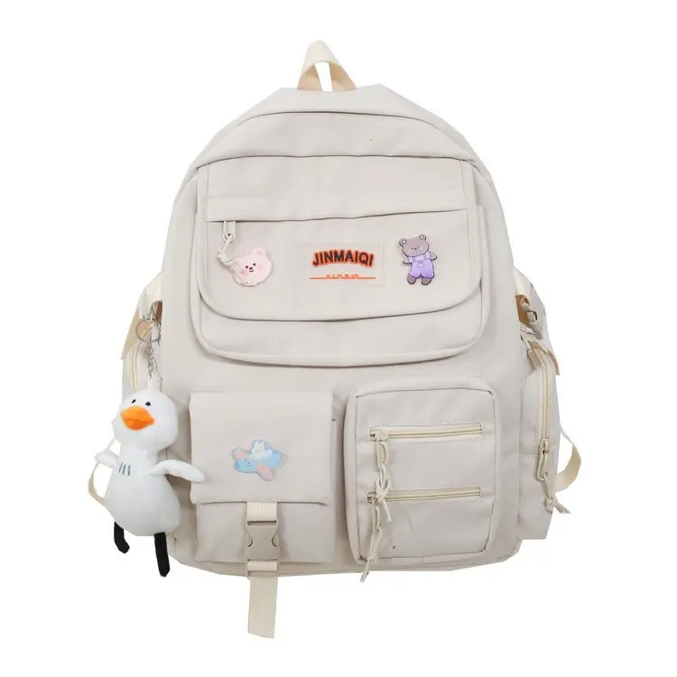

Korean Fashion Backpack Women Casual Nylon Waterproof Backpack Mochila Feminina Preppy Style School Bags For Teenage Girls Bags