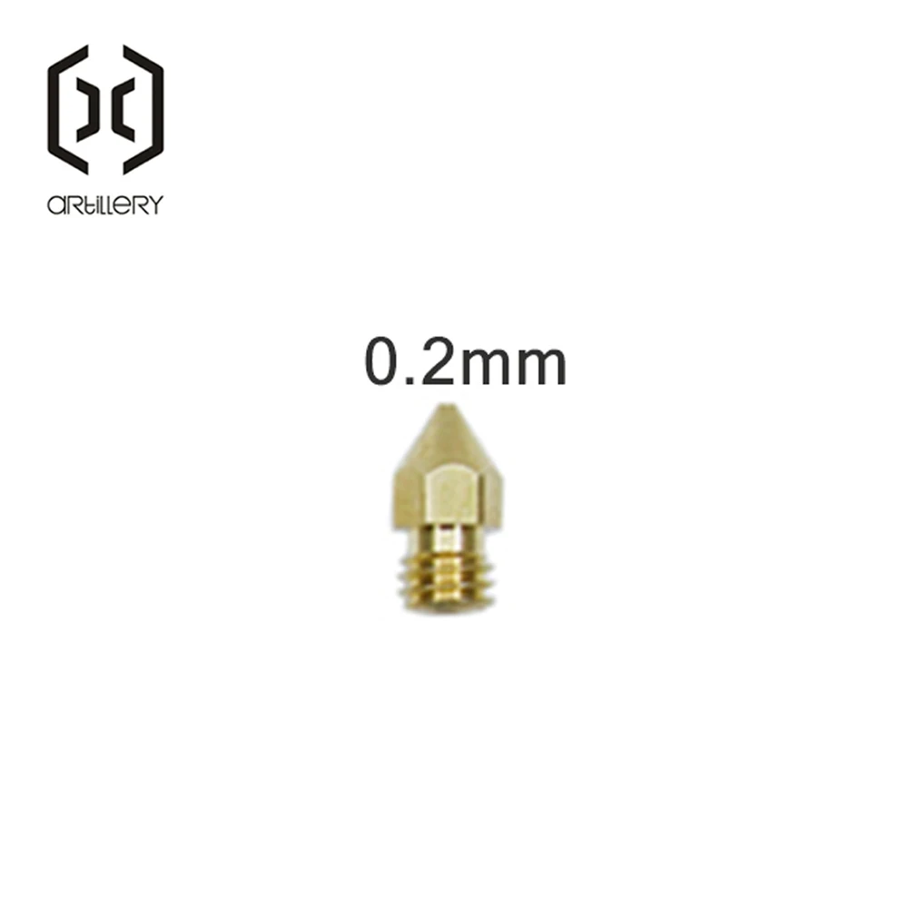 Сопло для 3D-принтера Artillery Hornet 10 шт./0 2/0 3/0 4/0 5/0 6 мм MK8 подходит наполнителя 1 75 -