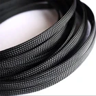 Черная Плетеная трубка из ПЭТ труба диаметром 6, 8, 10, 12, 16 мм защитная трубка из трех нетканых материалов с зашифрованным проводом Огнестойкая