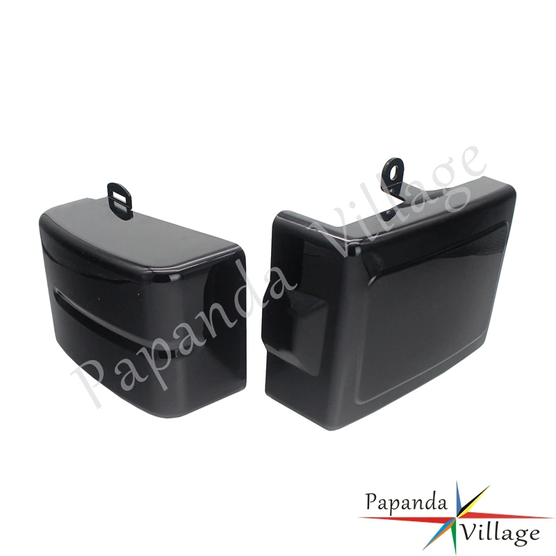 1 Pair Motorcycle Battery Side Cover Protection Guard For Harley Dyna Fat Bob Switchback FLD 2012-17 Low Rider FXDLS Wide Glide