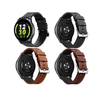 leather strap compatible with realme watch t1 waterproof bracelet durable smartwatch fashion band belt watch wristband