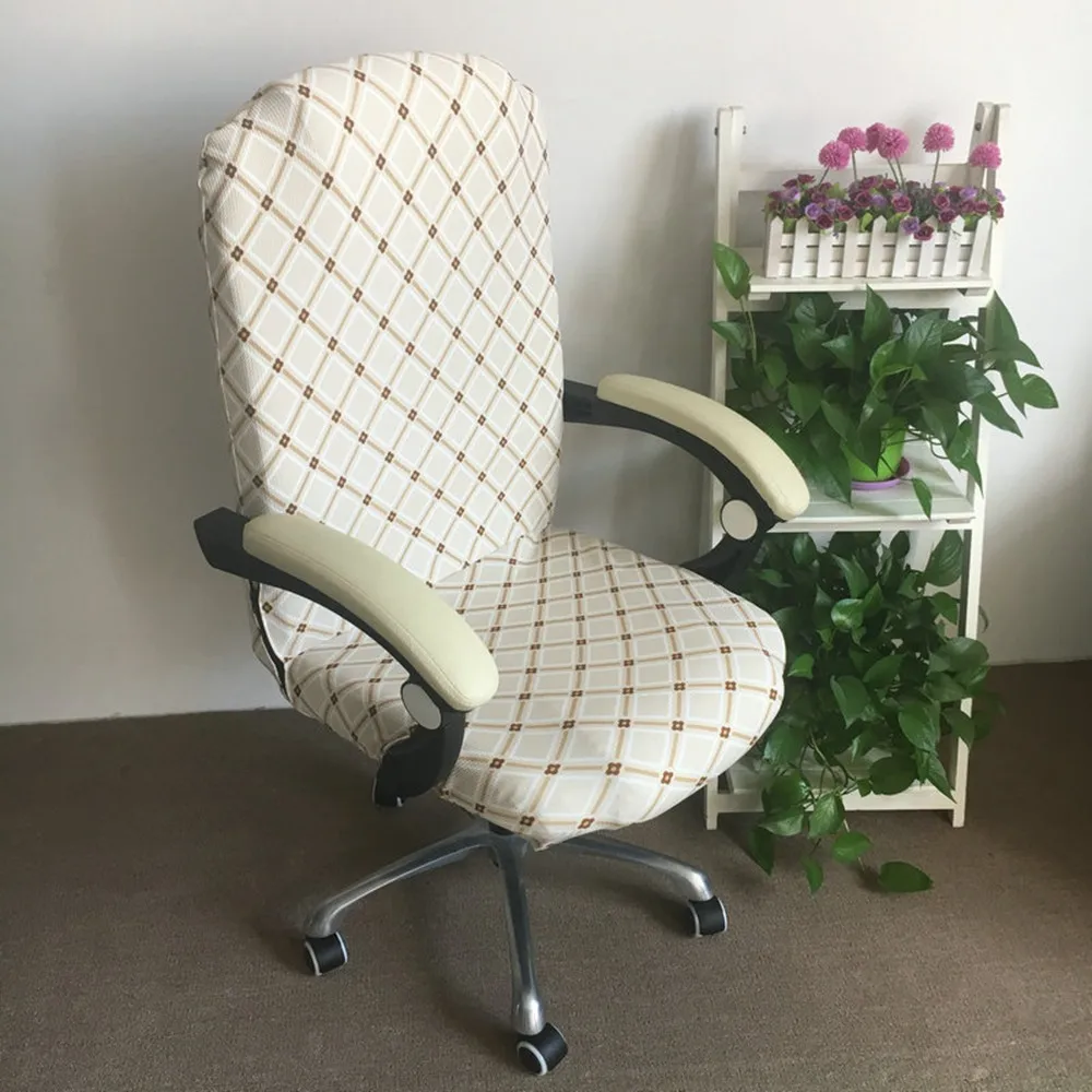 L Размеры стрейч спандекс вращающееся кресло Чехлы анти-грязный сиденья чехлы на