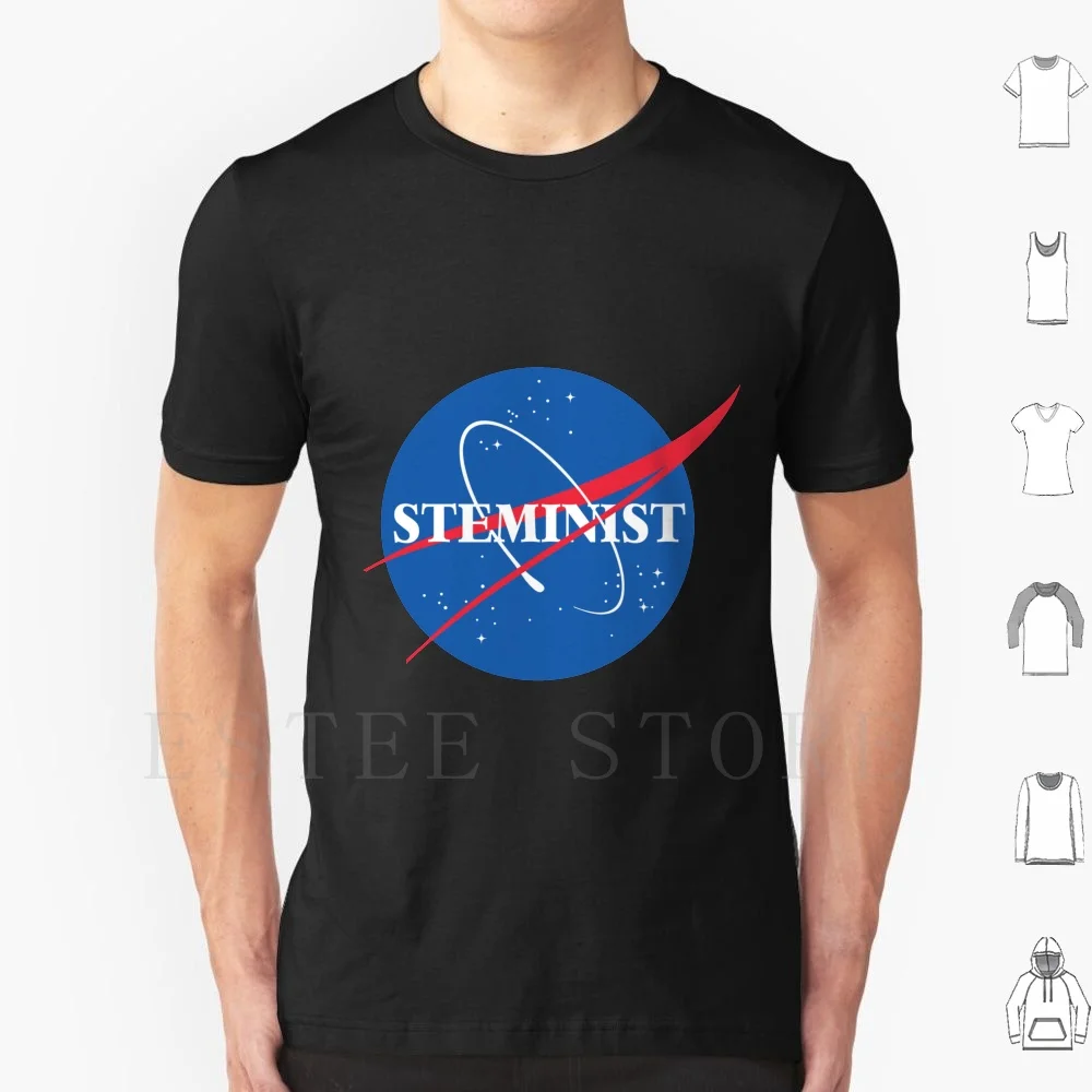 

Steminist T Shirt Diy Big Size 100% Cotton Logo Stem Science Physics Space Chemistry Biology Feminism Steminism Math Nerd Geek