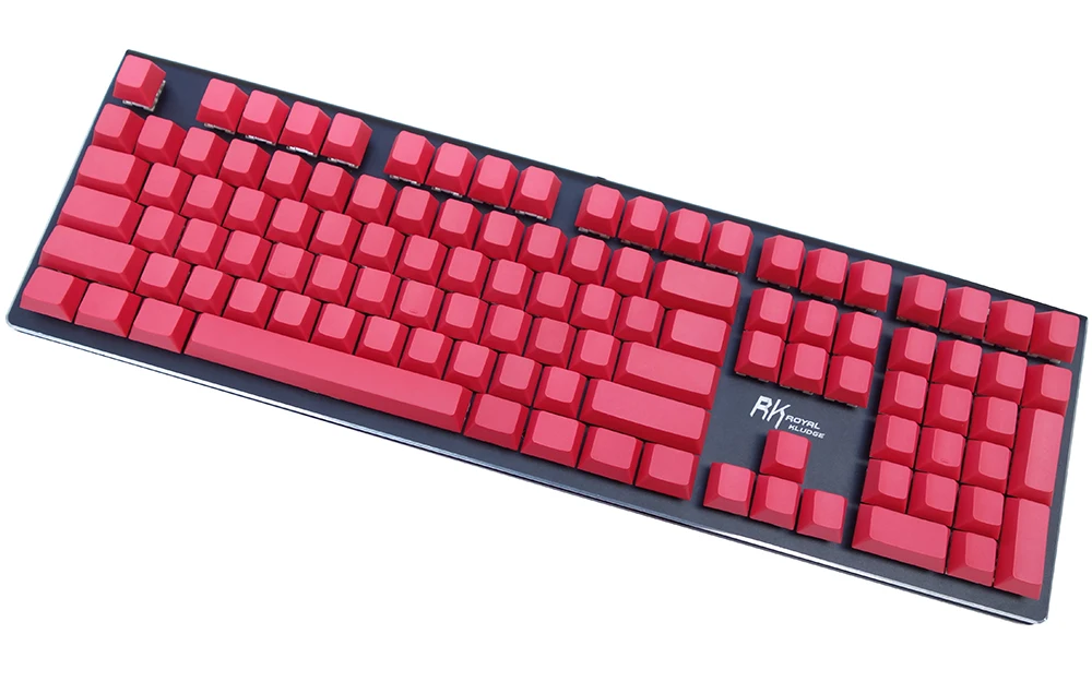 NPKC 125-key одноцветные вишневые профили пустые толстые PBT брелки ANSI ISO для Cherry MX переключатели механической клавиатуры