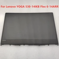 14 inch laptop lcd led display replace for lenovo yoga 530 14ikb flex 6 14arr touch screen digitizer fhd assembly frame