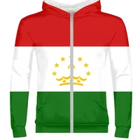 tajikistan male diy free custom made name number photo tjk zipper sweatshirt nation flag tj tajik country college boy clothing