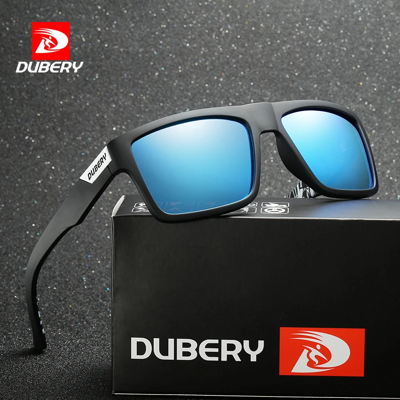 

DUBERY Brand Design Polarized Sunglasses Men Driver Shades Male Vintage Sun Glasses For Men Spuare Colorful Summer Oculos 918