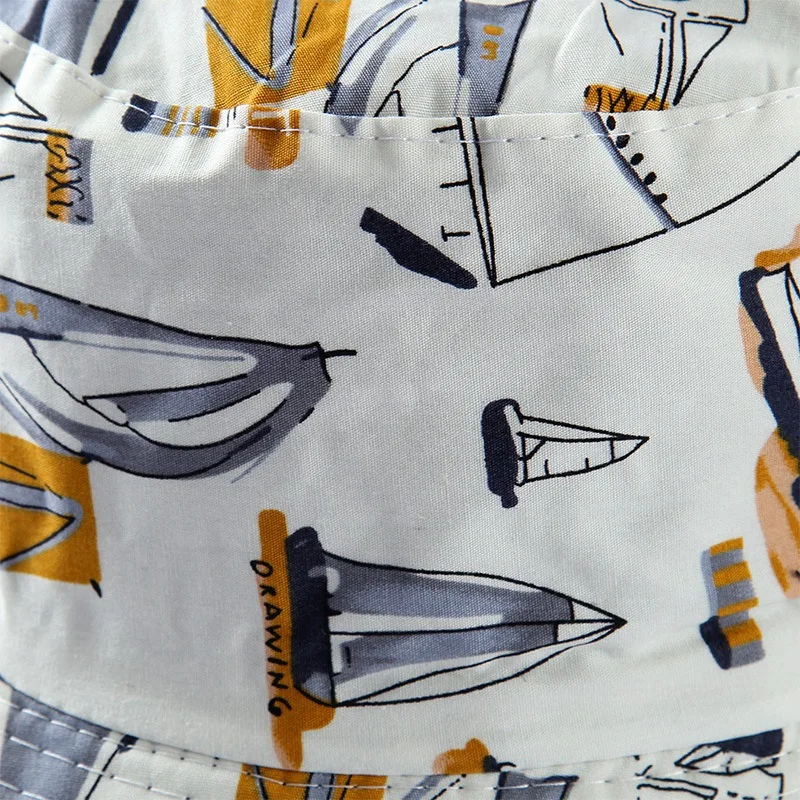 Двухсторонняя белая темно-синяя Парусная шляпа в рыбацком стиле женская панама