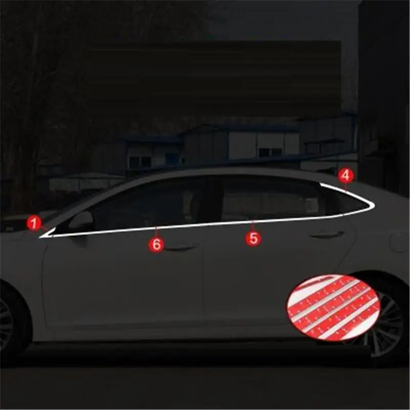 Оконные Внешние Декоративные Хромированные автомобильные аксессуары для