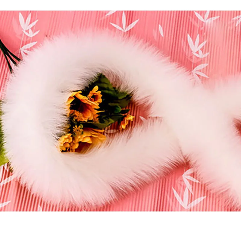 Лента из искусственного лисьего меха пушистая отделка украшение для костюма