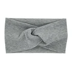 Детская повязка на волосы с крестиком, новинка 2020, эластичная однотонная Мягкая Детская повязка на голову, модные аксессуары для волос