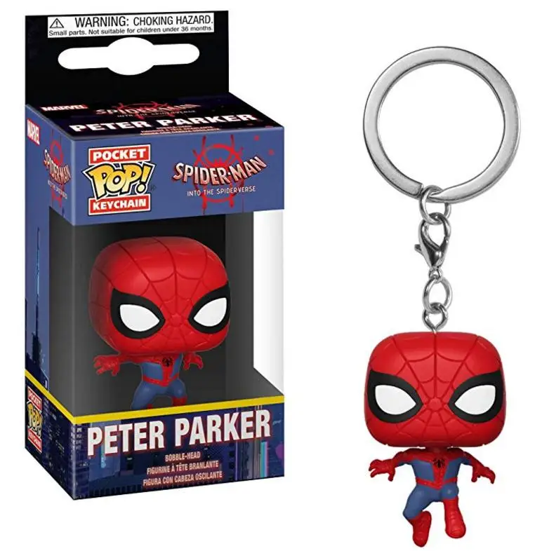 Peter Parker Funko Pop HP7 Харри Хедвиг Фокс брелок игрушки дисней Олаф Анна Эльза фигурка принцессы брелок Подвески Игрушки Южная парк Кенни - Цвет: Peter Parker