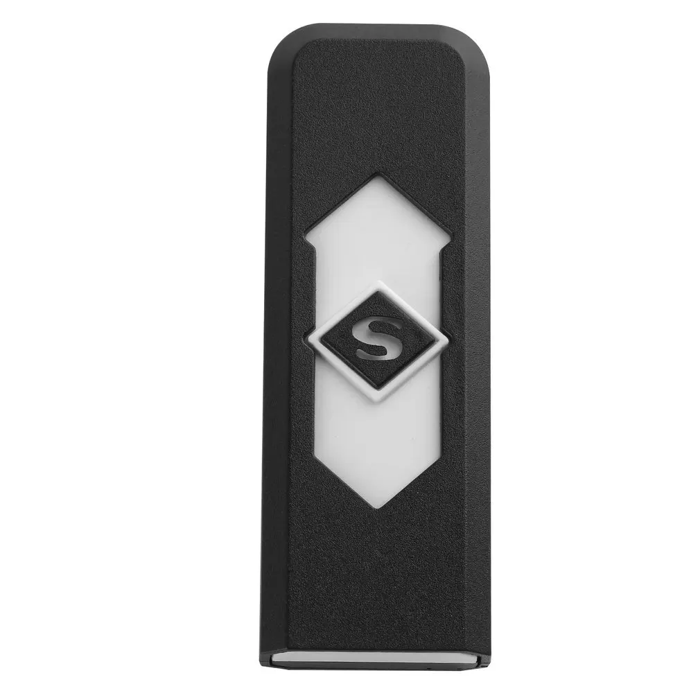 Электронная USB Зажигалка Ветрозащитная ультра тонкая без газа перезаряжаемая