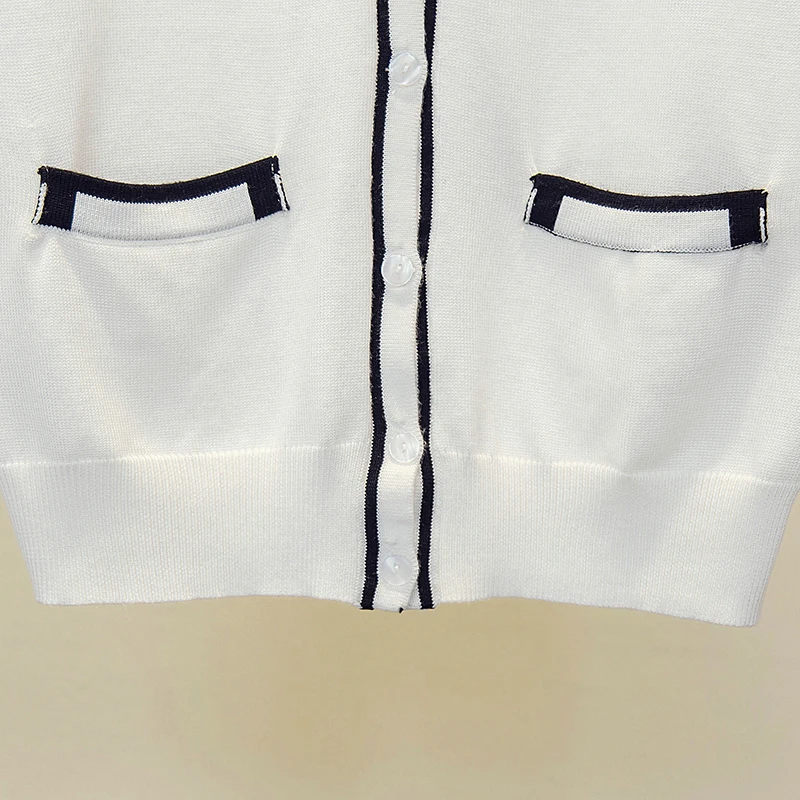 Женский кардиган с V-образным вырезом свободный трикотажный жакет открытым