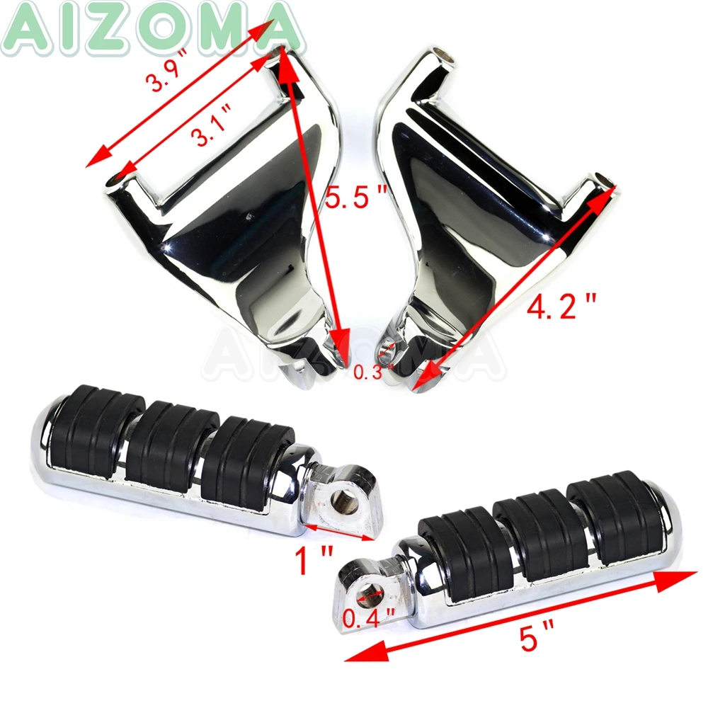 Задние подножки для мотоциклов и пассажирских автомобилей с кронштейном Harley