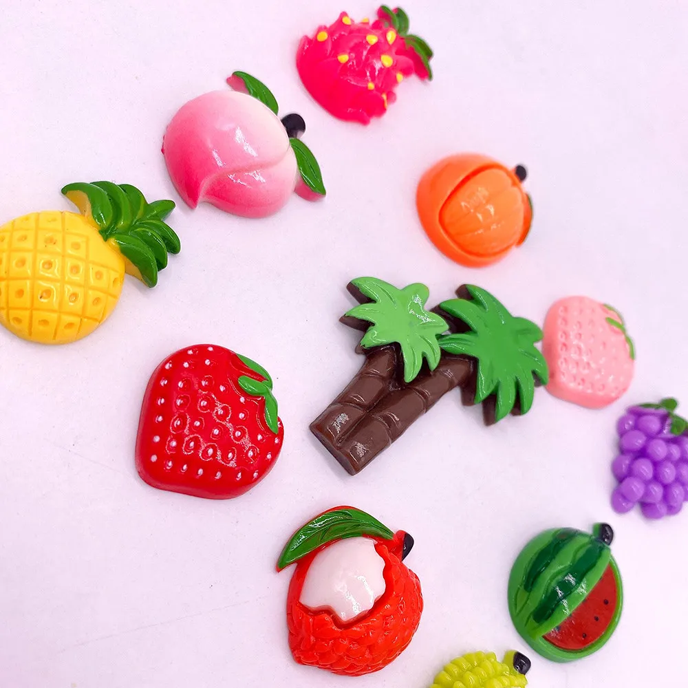 11 шт. поставки слаймов набор фруктов Украшения наполнитель для DIY изготовления