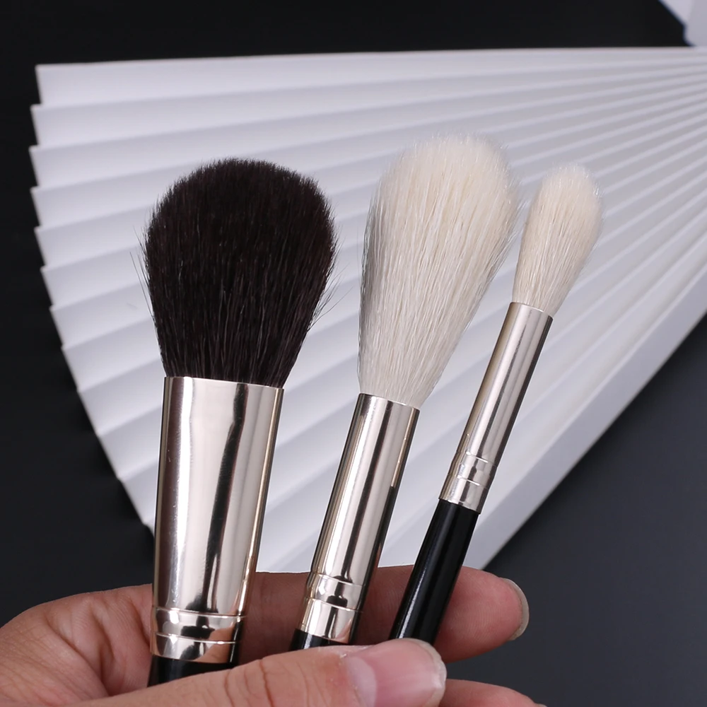 BEILI высокое качество черная маленькая Кисть для макияжа набор натуральный