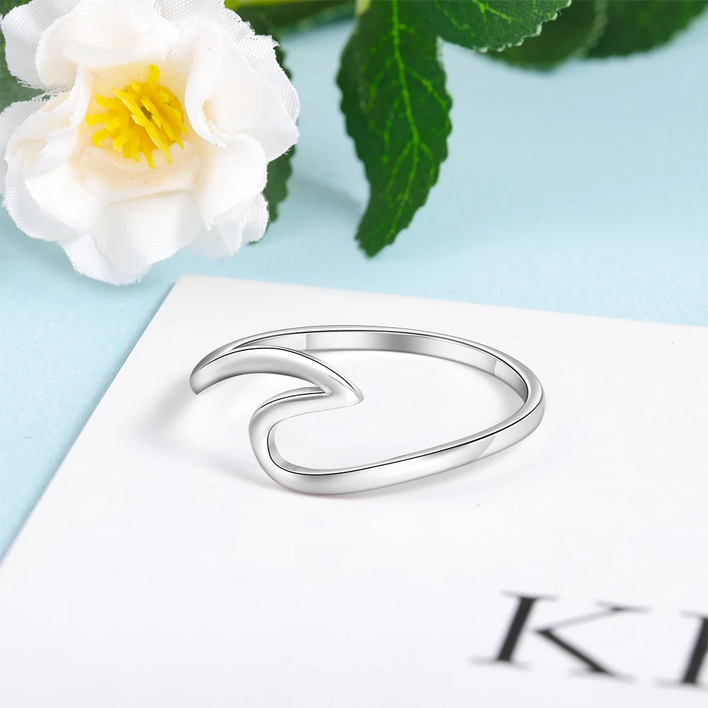 JewelOra 925 Серебряные кольца для женщин простой женский перстень обручальные