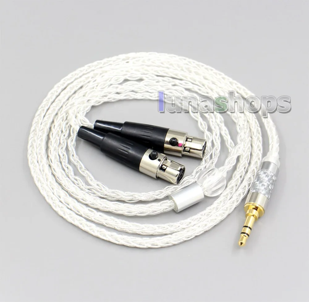 LN006569 6 5 мм XLR Сделано в Китае 8 Core с серебряным покрытием OCC кабель для наушников
