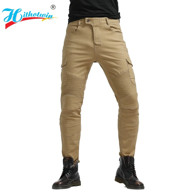 Новинка 2021 мотоциклетные брюки мужские джинсы Защитное снаряжение мотобрюки для