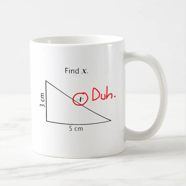 Забавная Математика найти X Кофе кружка Новинка математические игрушки для