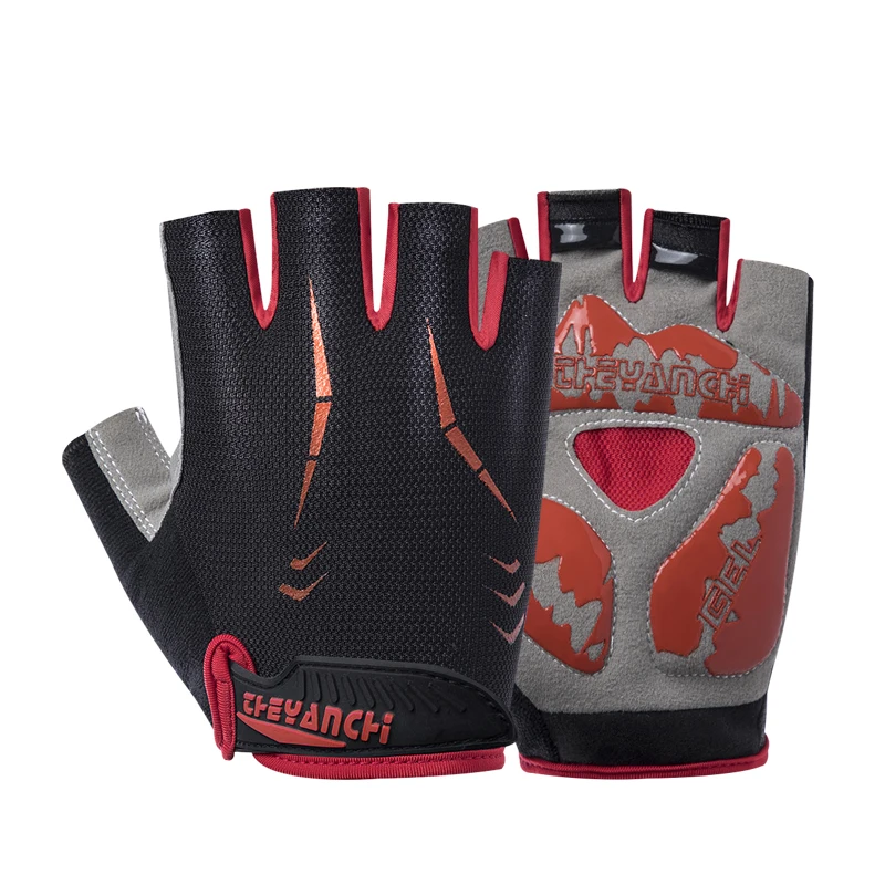 

Summer Men Women Fitness Gloves Cycling Sports Gym Training Thin Breathable Nonslip Half Finger Glove Cycling Equipment