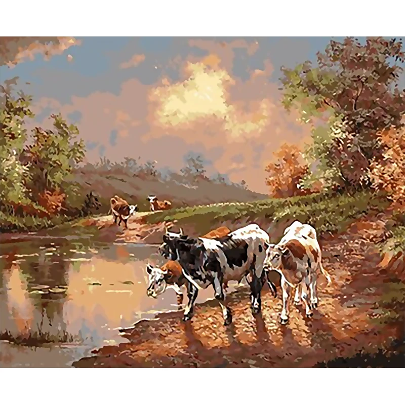 

Набор для рисования по номерам, 40x50 см, в рамке