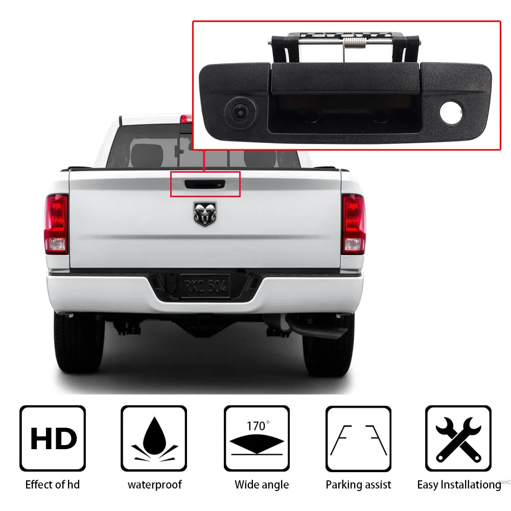 

HD Night Vision Waterproof Car Rear View Reverse Backup Parking Camera Used for Dodge RAM 1500 2500 3500 2009-2015