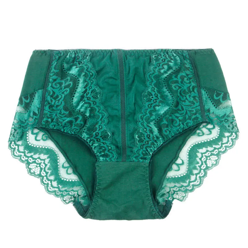 Женские сексуальные кружевные трусы размера плюс 5XL ажурные сетчатые со средней