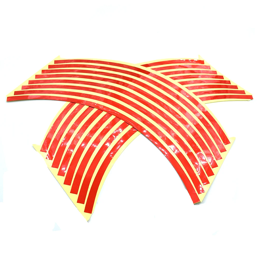 Стайлинг мотоцикла Ступица колеса шины Светоотражающая наклейка на машину