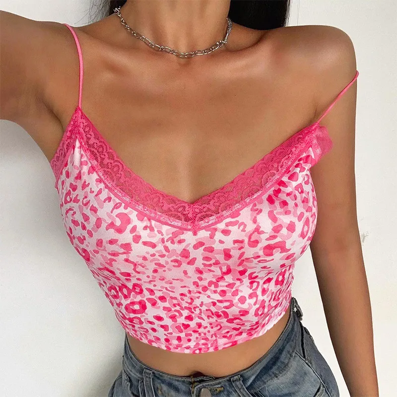 

QICIUS Summer Lace Y2K Top Vintage Sexy Camisole Crop Tops Party Club Aesthetic Clothes 2021 Fashion Cropped Vetement Femme