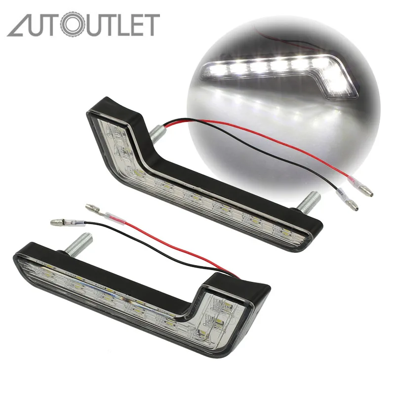Дневные ходовые огни AUTOUTLET 2 шт. ярко-белые 8 светодиодный | Автомобили и мотоциклы