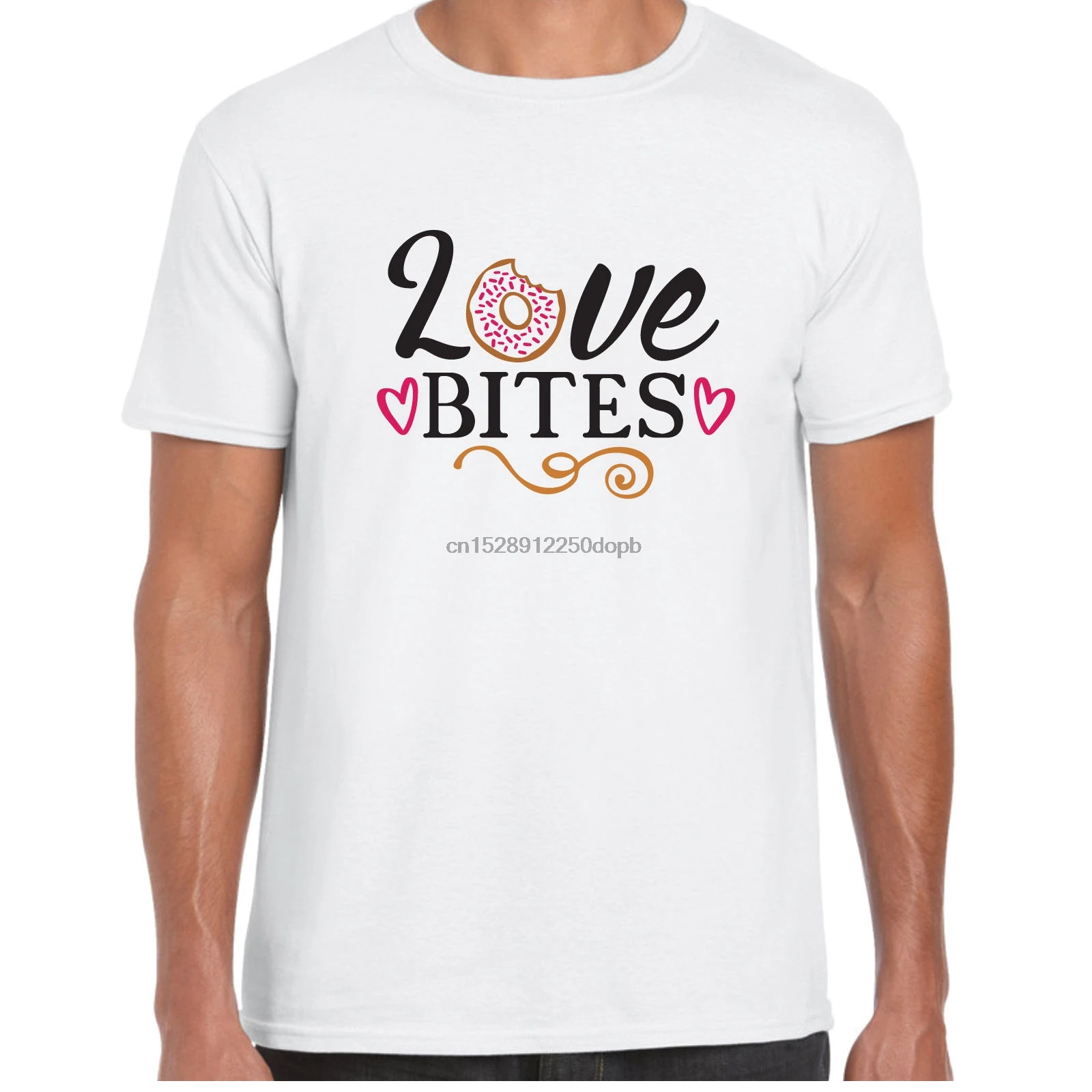 2019 Новая мода крутая Мужская футболка Любовь укусы-мужчины sT рубашка-Валентина