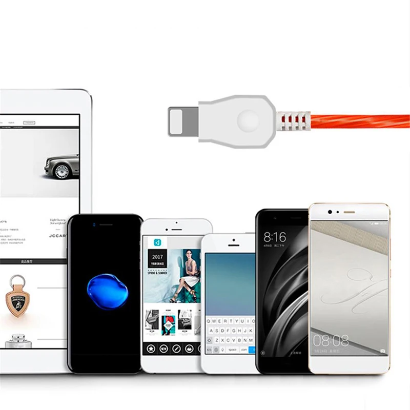 Стример линии передачи данных 1 м Micro usb type-c кабель для iPhone samsung Android OPPO VIVO huawei