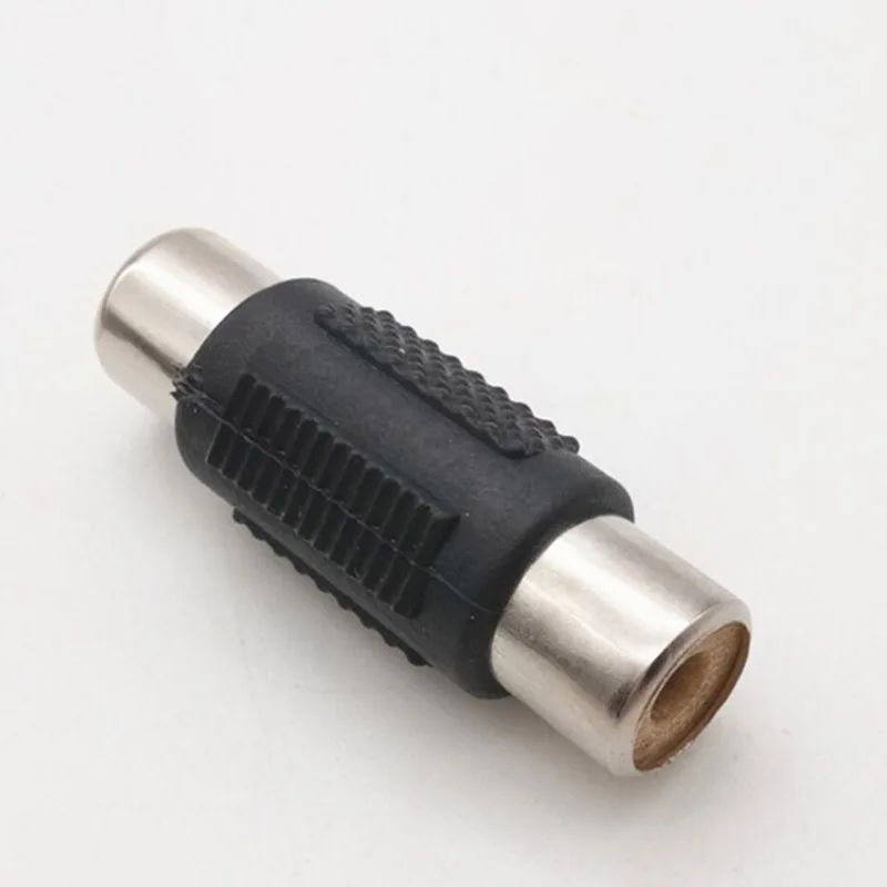 5 шт. прямой AV RCA Женский к женскому видео адаптер никель разъем Папа-папа м/м