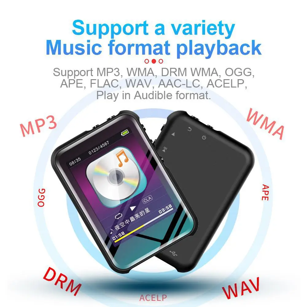 M16 Bluetooth портативный mp3 плеер Hi Fi спортивные музыкальные колонки MP4 медиа