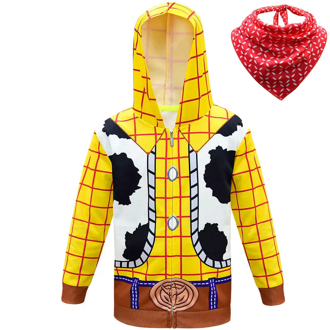 s0515-0947 Toy Story/Детские толстовки с капюшоном для девочек; свитер с капюшоном; одежда с героями мультфильмов Базз Лайтер Вуди; Детские Новорожденные толстовки; толстовки - Цвет: s0515-0947