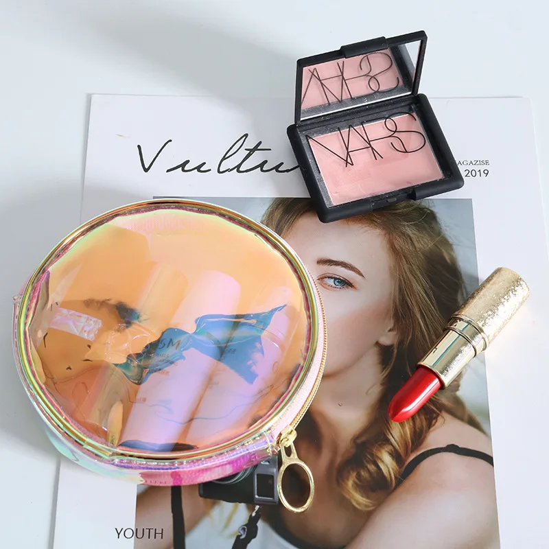 Женская портативная голографическая мини-косметичка прозрачная Лазерная